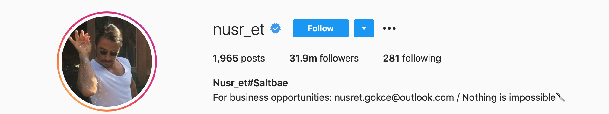 nusr et Top Instagram Influencers - NUSRET GÖKÇE
