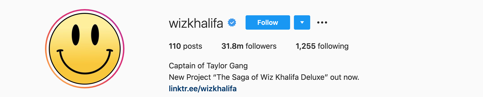 wizkhalifa Top Instagram Influencers - WIZ KHALIFA