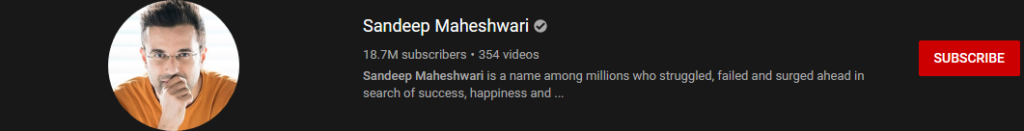 image 17 most subscribed Youtubers - SANDEEP MAHESHWARI - MOST SUBSCRIBED YOUTUBERS AND MOST SUBSCRIBED YOUTUBE CHANNELS IN 2024