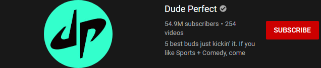 image 23 most subscribed Youtubers - DUDE PERFECT