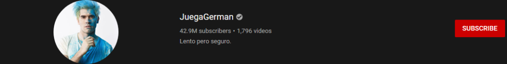 image 26 most subscribed Youtubers - JUEGA GERMAN