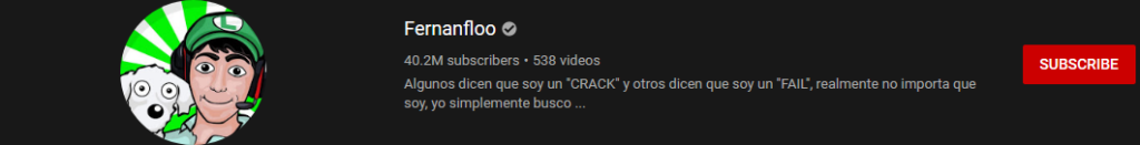 image 41 most subscribed Youtubers - FERNANFLOO