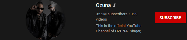 image 56 most subscribed Youtubers - OZUNA