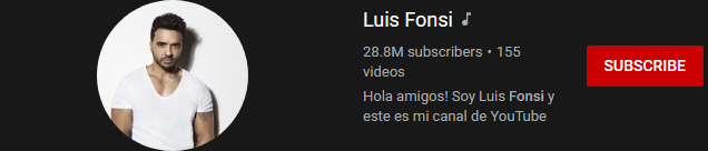 image 62 most subscribed Youtubers - LUIS FONSI - MOST SUBSCRIBED YOUTUBERS AND MOST SUBSCRIBED YOUTUBE CHANNELS IN 2024