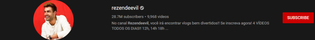 image 63 most subscribed Youtubers - REZENDEEVIL - MOST SUBSCRIBED YOUTUBERS AND MOST SUBSCRIBED YOUTUBE CHANNELS IN 2024