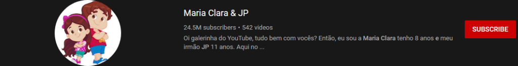 image 65 most subscribed Youtubers - MARIA CLARA AND JP - MOST SUBSCRIBED YOUTUBERS AND MOST SUBSCRIBED YOUTUBE CHANNELS IN 2024