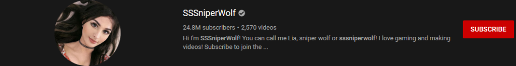 image 66 most subscribed Youtubers - SSSNIPERWOLF - MOST SUBSCRIBED YOUTUBERS AND MOST SUBSCRIBED YOUTUBE CHANNELS IN 2024