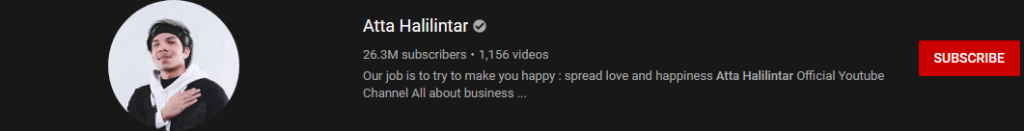 image 76 most subscribed Youtubers - ATTA HALILINTAR - MOST SUBSCRIBED YOUTUBERS AND MOST SUBSCRIBED YOUTUBE CHANNELS IN 2024