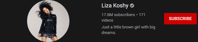 image 8 most subscribed Youtubers - LIZA KOSHY - MOST SUBSCRIBED YOUTUBERS AND MOST SUBSCRIBED YOUTUBE CHANNELS IN 2024