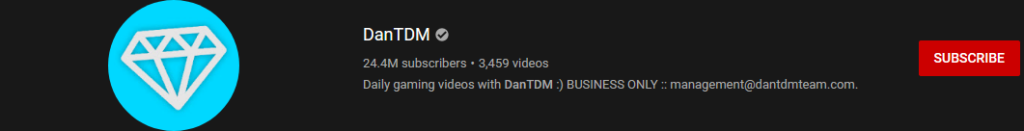 image 83 most subscribed Youtubers - DANTDM - MOST SUBSCRIBED YOUTUBERS AND MOST SUBSCRIBED YOUTUBE CHANNELS IN 2024