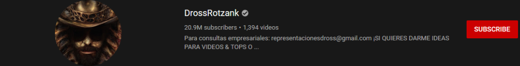 image 89 most subscribed Youtubers - DrossRotzank - MOST SUBSCRIBED YOUTUBERS AND MOST SUBSCRIBED YOUTUBE CHANNELS IN 2024