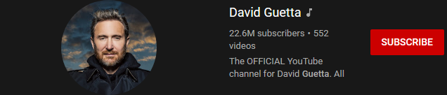 image 91 most subscribed Youtubers - DAVID GUETTA - MOST SUBSCRIBED YOUTUBERS AND MOST SUBSCRIBED YOUTUBE CHANNELS IN 2024