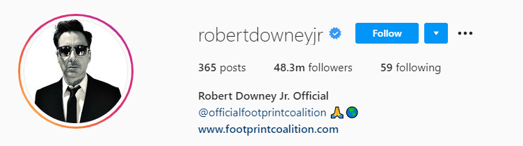 ROBERT DOWNEY Top Male Influencers - Robert Downey Jr