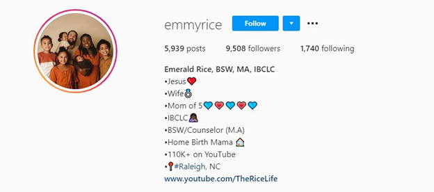 Top Nano Influencers - Emerald Rice