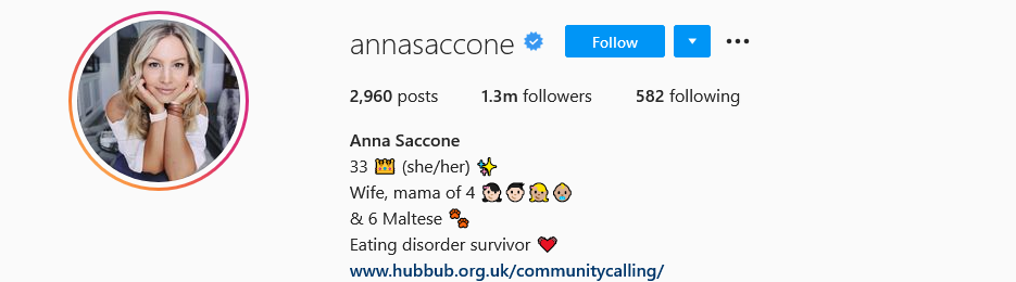 image 13 Top Mom Influencers - Anna Saccone