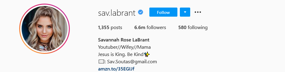 image 8 Top Mom Influencers - Savannah LaBrant
