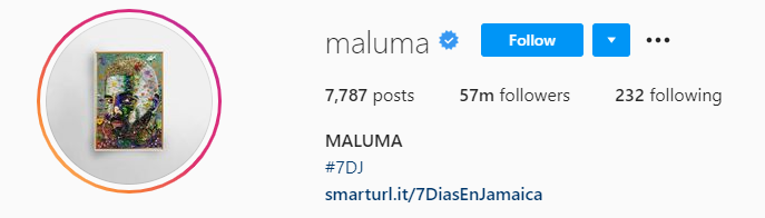 maluma Top Male Influencers - Maluma