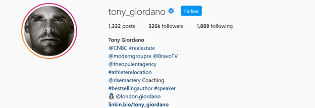 Top Real Estate Influencers - Tony Giordano