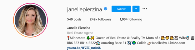Top Real Estate Influencers - Janelle Pierzina