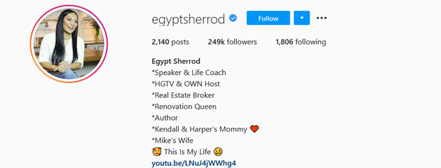 Top Real Estate Influencers - Egypt Sherrod