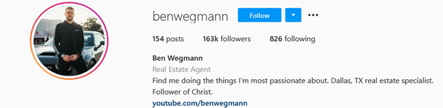 Top Real Estate Influencers - Ben Wegmann
