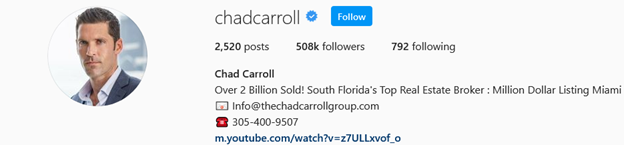 Top Real Estate Influencers - Chad Carroll