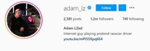 Adam LZed Car influencers