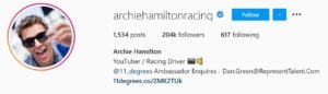 Archie Hamilton Automotive influencers