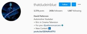 David Patterson automotive influencers