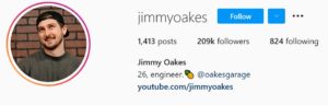 Jimmy Oakes automotive influencers