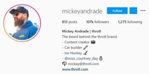 Mickey Andrade automotive influencers