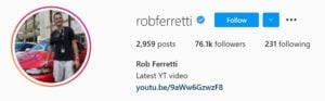 Rob Ferretti automotive influencers