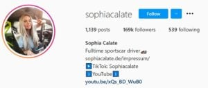 Sophia Calate Automotive influencers
