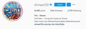 Tim Shmee Car influencers