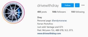 drivewithdray automotive influencers