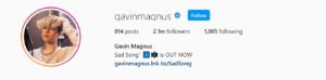 Kid influencers - Gavin Magnus