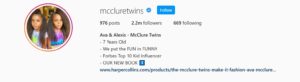 Kid influencers - Ava and Alexic McClure