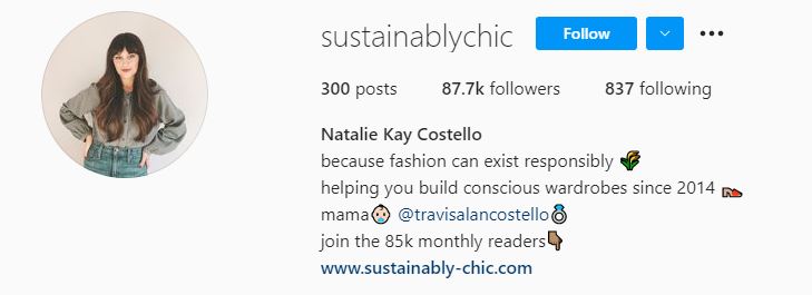 16 Natalie Kay Costello Sustainability Influencers
