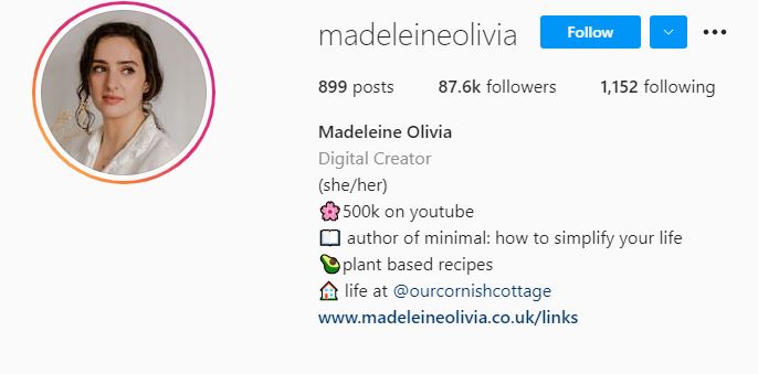 21 Madeliene Olivia Sustainability Influencers