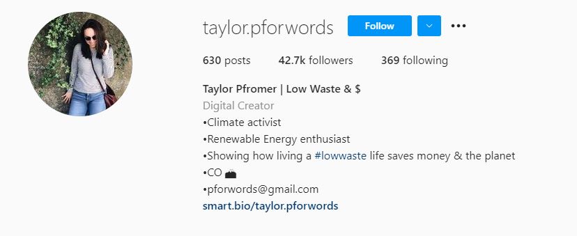 32 Taylor Pfromer Sustainability Influencers