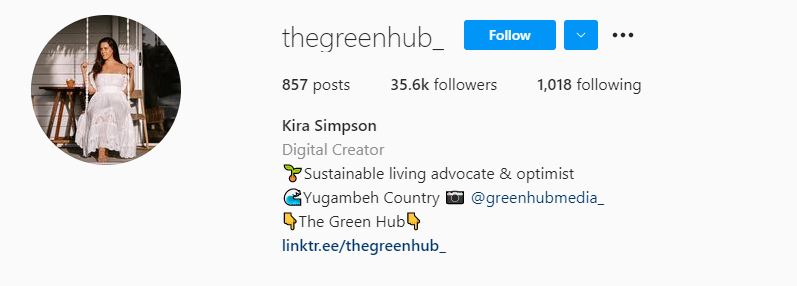38 Kira Simpson Sustainability Influencers