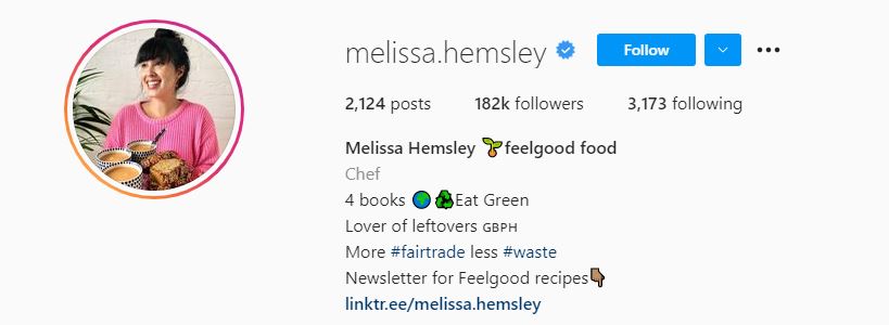 8 Melissa Hemsley Sustainability Influencers