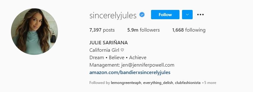 JULIE SARIÑANA - Top Lifestyle Influencers