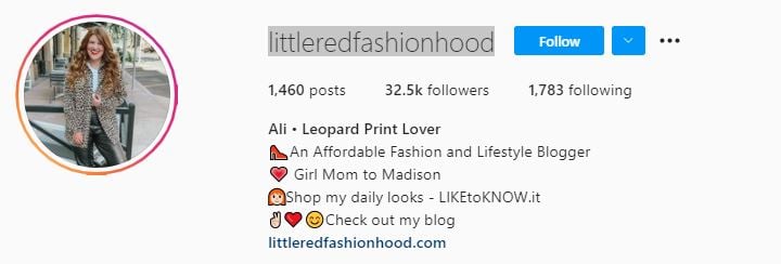 ALI LITTLEREDFASHIONHOOD Top Micro Influencers