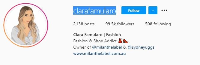 CLARA FAMULARO Top Micro Influencers