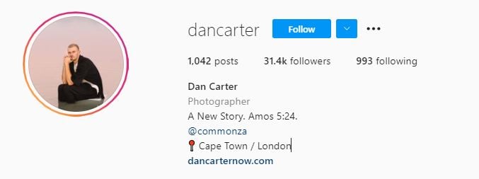 DAN CARTER Top Micro Influencers