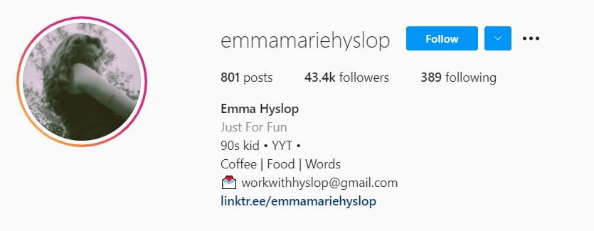 EMMA HYSLOP EMMA HYSLOP