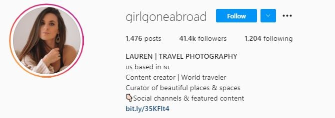 LAUREN GRILGONEABROAD Top Micro Influencers