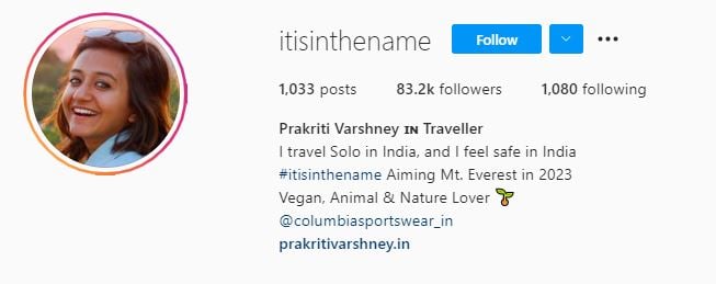 PRAKITI VARSHNEY Top Micro Influencers
