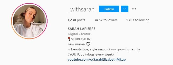 SARAH LAPIERRE Top Micro Influencers